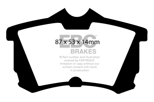 EBC Ultimax Brake Pads - Rear for Honda Accord