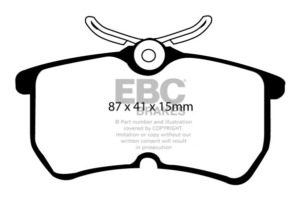 EBC Ultimax Brake Pads - Rear for Ford Focus Mk 1