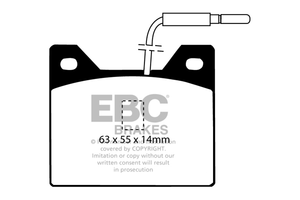 EBC Ultimax Brake Pads - Rear for Peugeot 504