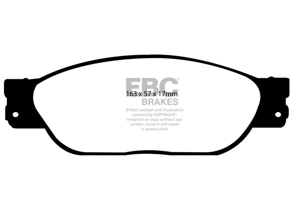 EBC Ultimax Brake Pads - Front for Jaguar S-Type