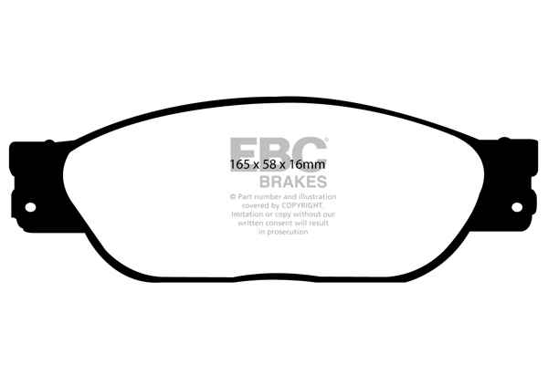 EBC Ultimax Brake Pads - Front for Jaguar S-Type