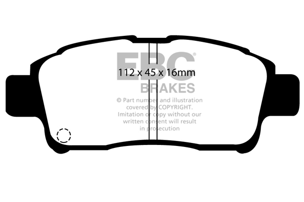 EBC Ultimax Brake Pads - Front for Toyota Yaris