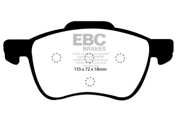EBC Ultimax Brake Pads - Front for Volvo S80