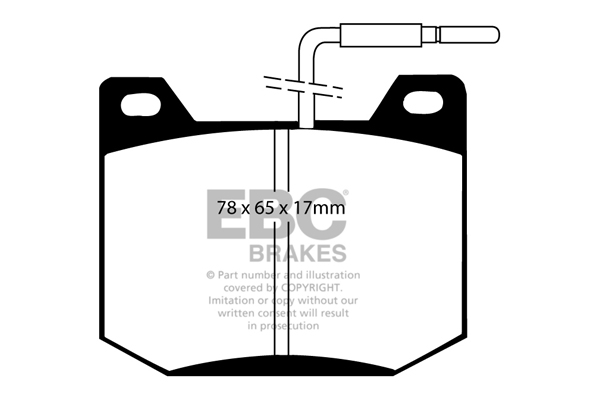 EBC Ultimax Brake Pads - Front for Peugeot 504