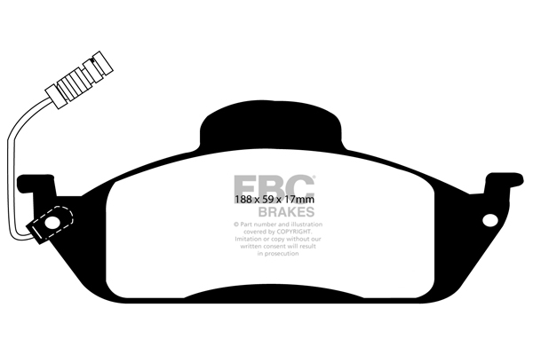 EBC Ultimax Brake Pads - Front for Mercedes M-Class