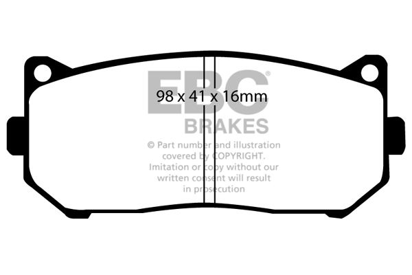 EBC Ultimax Brake Pads - Rear for Kia Carens
