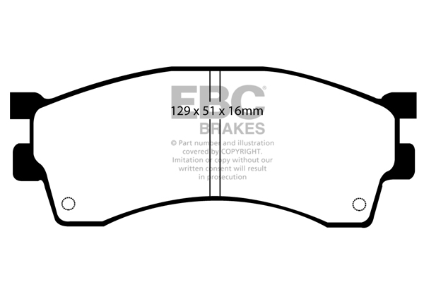 EBC Ultimax Brake Pads - Front for Kia Carens