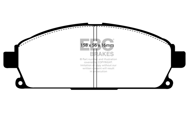 EBC Ultimax Brake Pads - Front for Nissan X-Trail
