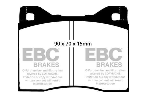 EBC Ultimax Brake Pads - Front for BMW 5 Series (E12)
