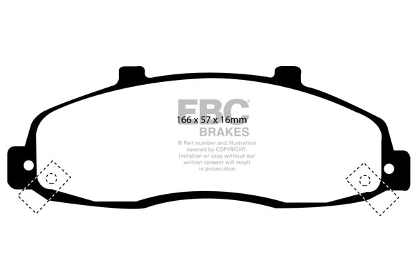 EBC Ultimax Brake Pads - Front for Ford F150/F250/F350