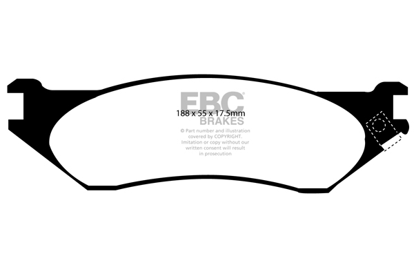 EBC Ultimax Brake Pads - Front for Ford F150/F250/F350