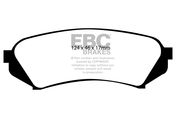 EBC Ultimax Brake Pads - Rear for Toyota Land Cruiser