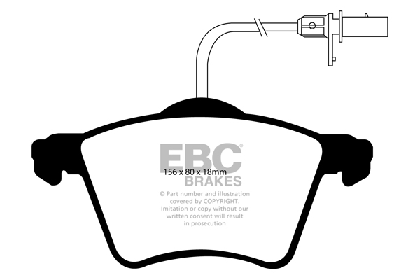 EBC Ultimax Brake Pads - Front for VW Transporter (T4)