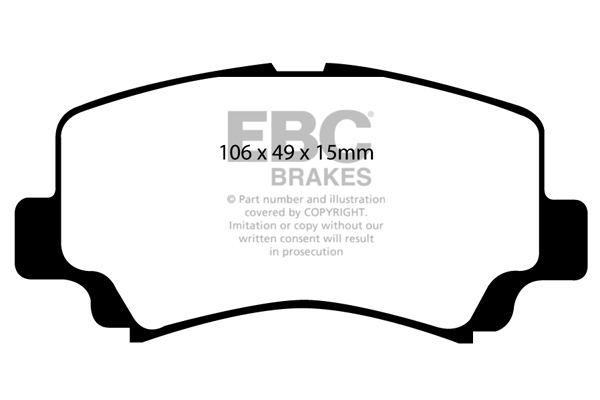 EBC Ultimax Brake Pads - Front for Vauxhall Agila