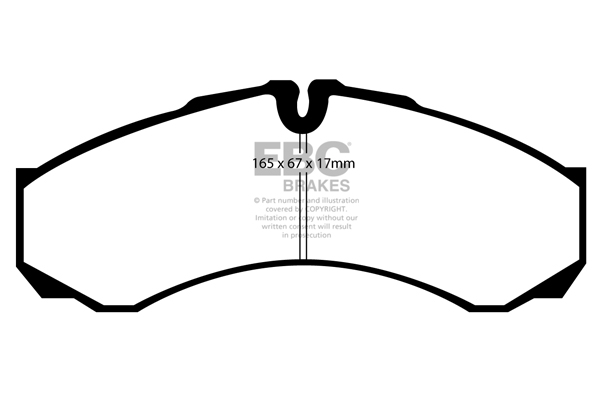 EBC Ultimax Brake Pads - Front for Iveco Daily