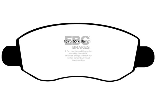 EBC Ultimax Brake Pads - Front for Ford Transit