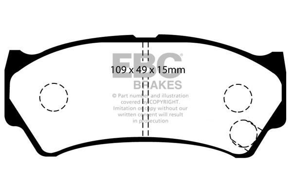 EBC Ultimax Brake Pads - Front for Suzuki Baleno