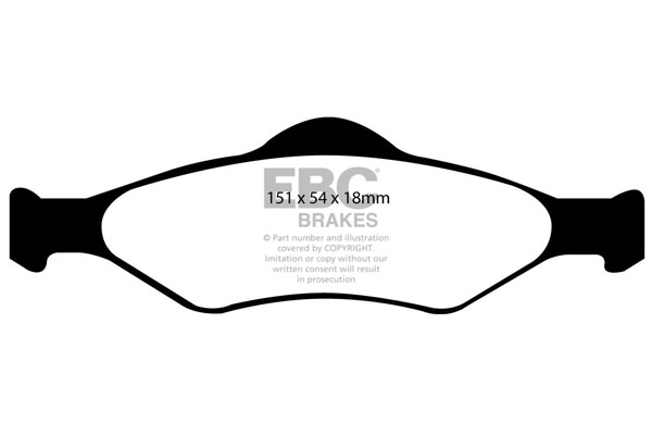 EBC Ultimax Brake Pads - Front for Ford Ka Mk 1