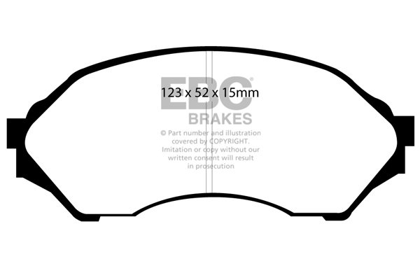 EBC Ultimax Brake Pads - Front for Mazda 323