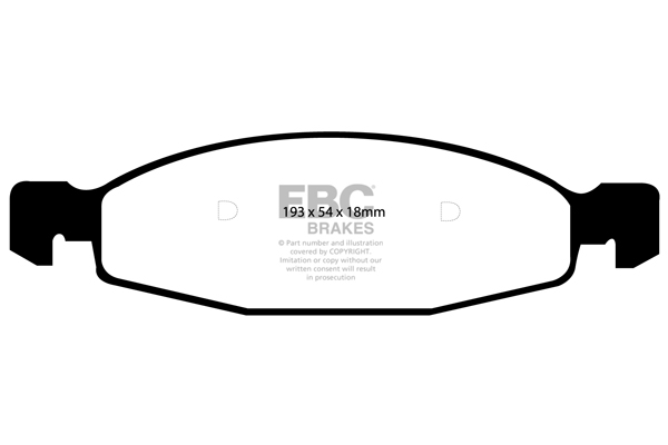 EBC Ultimax Brake Pads - Front for Jeep Grand Cherokee