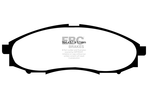 EBC Ultimax Brake Pads - Front for Nissan Navara