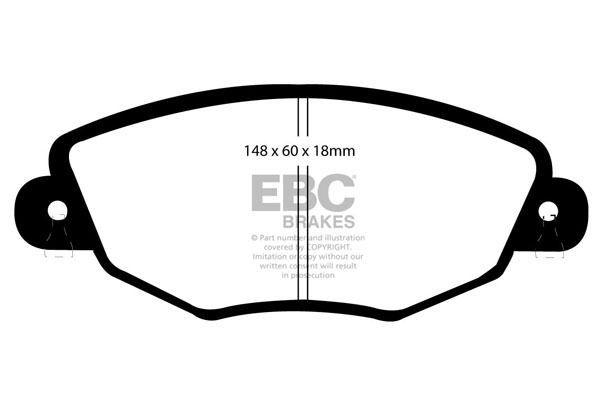 EBC Ultimax Brake Pads - Front for Ford Mondeo Mk 2