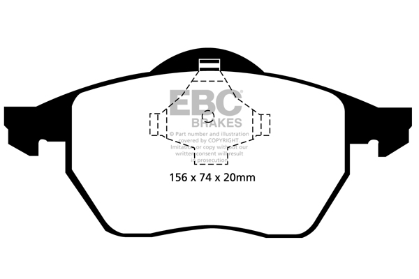 EBC Ultimax Brake Pads - Front for Skoda Octavia Mk 1 (1U)