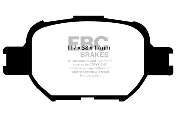 EBC Ultimax Brake Pads - Front for Toyota Celica