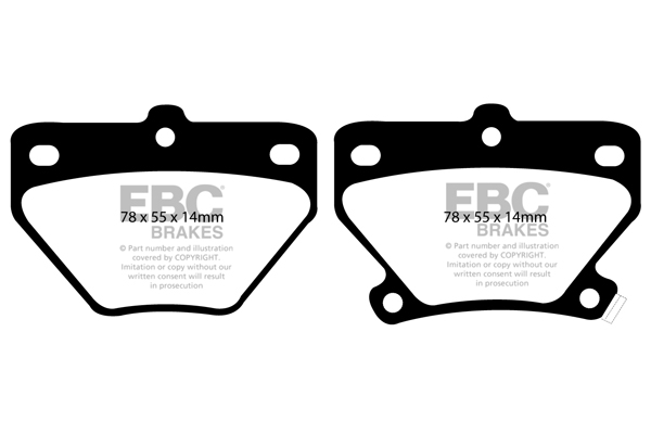 EBC Ultimax Brake Pads - Rear for Toyota Yaris