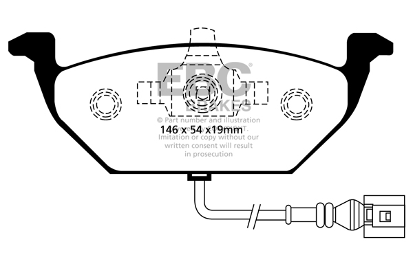 EBC Ultimax Brake Pads - Front for Audi A1 (8X)