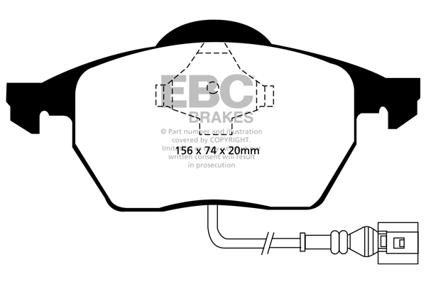 EBC Ultimax Brake Pads - Front for Audi TT (8N)