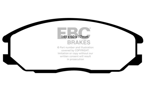 EBC Ultimax Brake Pads - Front for Hyundai Santa Fe