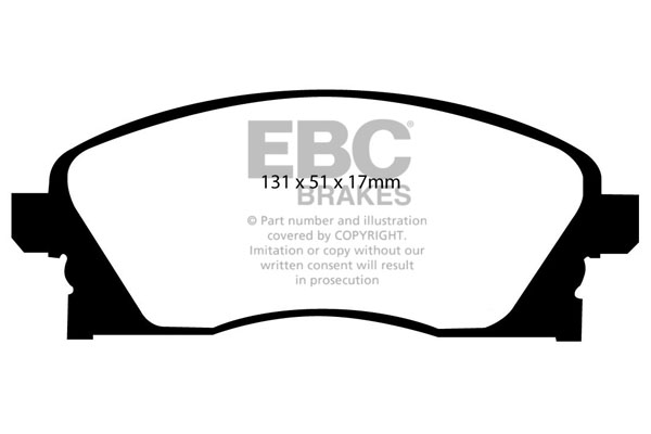 EBC Ultimax Brake Pads - Front for Vauxhall Corsa Mk 2 (C)