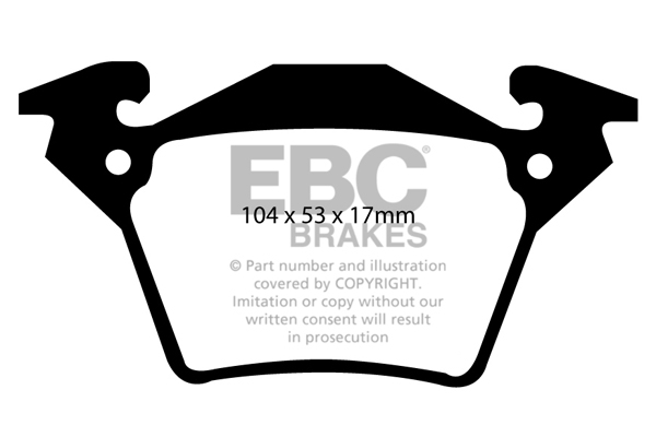 EBC Ultimax Brake Pads - Rear for Mercedes Vito