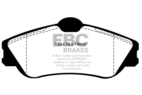 EBC Ultimax Brake Pads - Front for Citroen Xsara Picasso