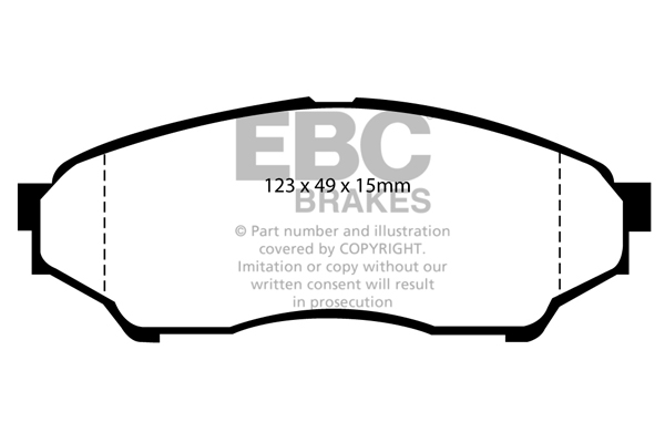 EBC Ultimax Brake Pads - Front for Mitsubishi Shogun Pinin