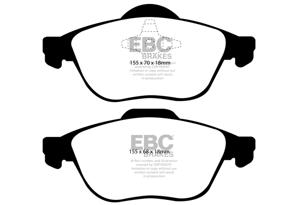 EBC Ultimax Brake Pads - Front for Renault Espace