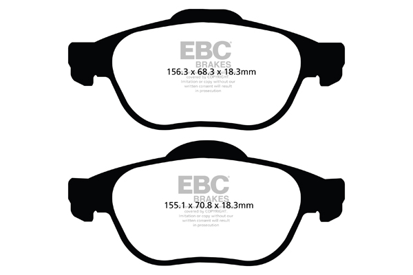 EBC Ultimax Brake Pads - Front for Renault Scenic
