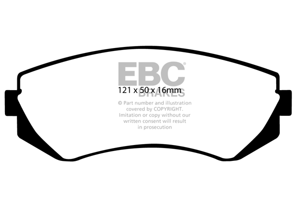 EBC Ultimax Brake Pads - Front for Nissan Almera