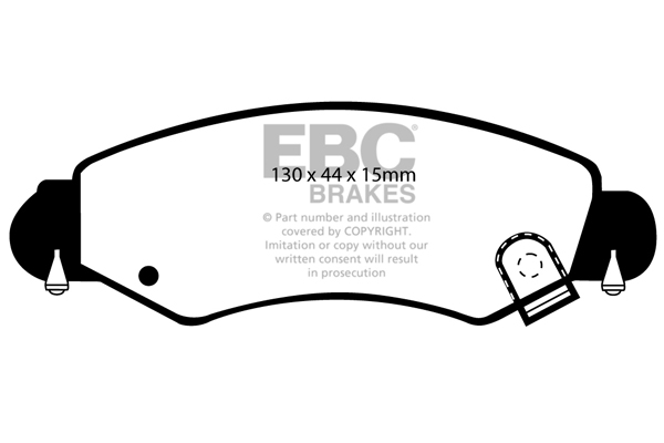 EBC Ultimax Brake Pads - Front for Vauxhall Agila