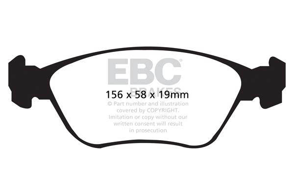 EBC Ultimax Brake Pads - Front for Volvo C70