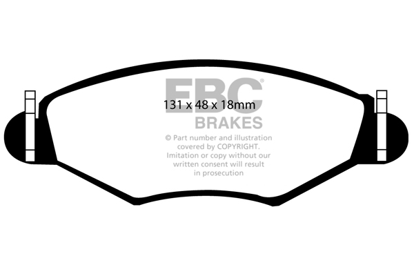 EBC Ultimax Brake Pads - Front for Peugeot 206