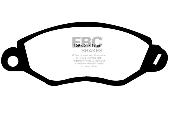EBC Ultimax Brake Pads - Front for Ford Transit