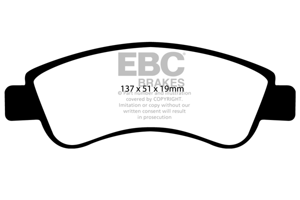 EBC Ultimax Brake Pads - Front for Peugeot 206