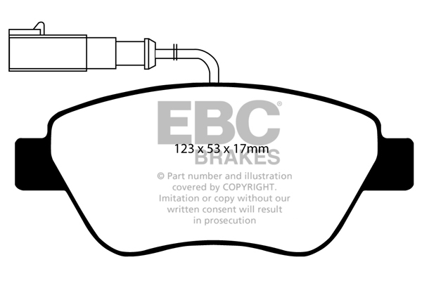 EBC Ultimax Brake Pads - Front for Alfa Romeo Mito