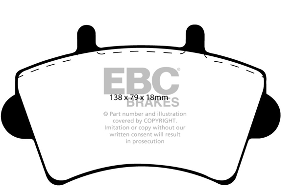 EBC Ultimax Brake Pads - Front for Vauxhall Movano