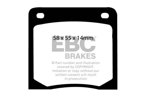EBC Ultimax Brake Pads - Rear for Nissan Skyline