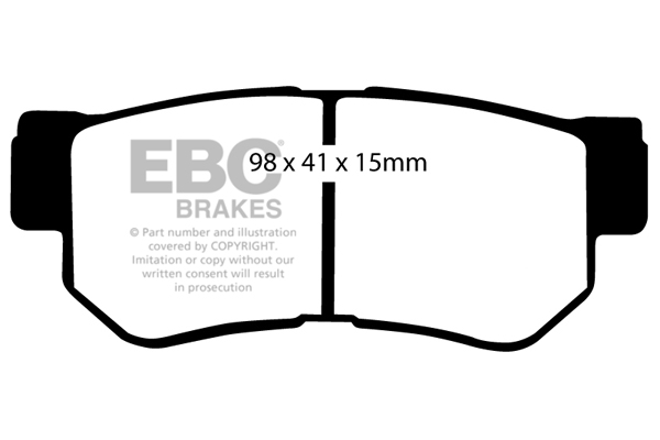 EBC Ultimax Brake Pads - Rear for Hyundai Santa Fe
