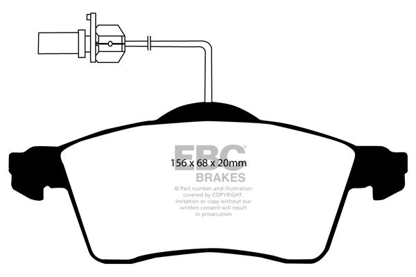 EBC Ultimax Brake Pads - Front for VW Transporter (T4)