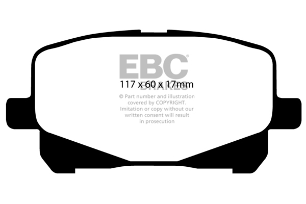EBC Ultimax Brake Pads - Front for Toyota Previa